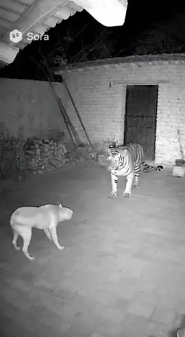Chicken vs tiger #xh #chicken #tiger #animals #foryou 
