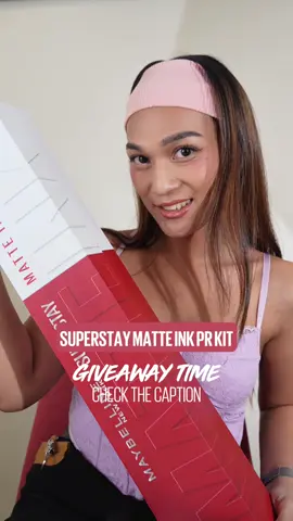 💄 GIVEAWAY ALERT! 💄 Want to win 30 bold, unstoppable matte shades? One lucky winner will score the ultimate Superstay Matte Ink PR Kit! 😍✨ Here’s how to enter: 🎥 Post a video of your craziest Superstay Matte Ink story 📲 Use these hashtags: #SuperstayMatteInk #OnlyMatteInkCanDoIt #MaybellinePH #SuperstayMatteInkGiveaway 👑 Don’t forget to tag @maybellineph Only 1 winner will be chosen—will it be YOU? 🗓️ Deadline: October 31 Ready, set, slay! 💋