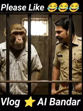 Bandar Ko Police Ne Kiya Giraftar || Funny Monkey Video # shorts #monkeyvlog #Alvlog