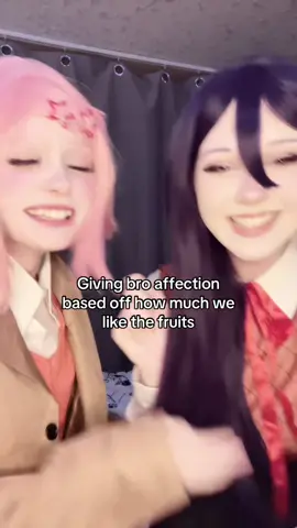 Guys!! Don’t ship us we’re just friends!! #yuri #natsuki #ddlc #cosplay #wlw @☕️ 𝒟𝑒𝓂𝒾 ☕️ 
