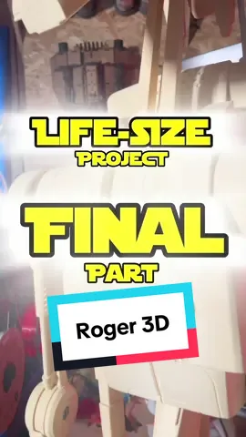 ⭐️Life-size Project-Final Part⭐️ Roger: Environ 170h de print 15kg de filament 8h de montage 🥵  Que la force soit avec vous 😉 Printer : Collab @creality_fr K2 Plus Filament : Collab @polymaker_3d Polylite PLA  Fichier : Battle droid (il en existe plusieurs modèles en vente sur les plateformes de téléchargement de STL)  #starwars #Impression3D #BattleDroid #3DPrinting #maker 