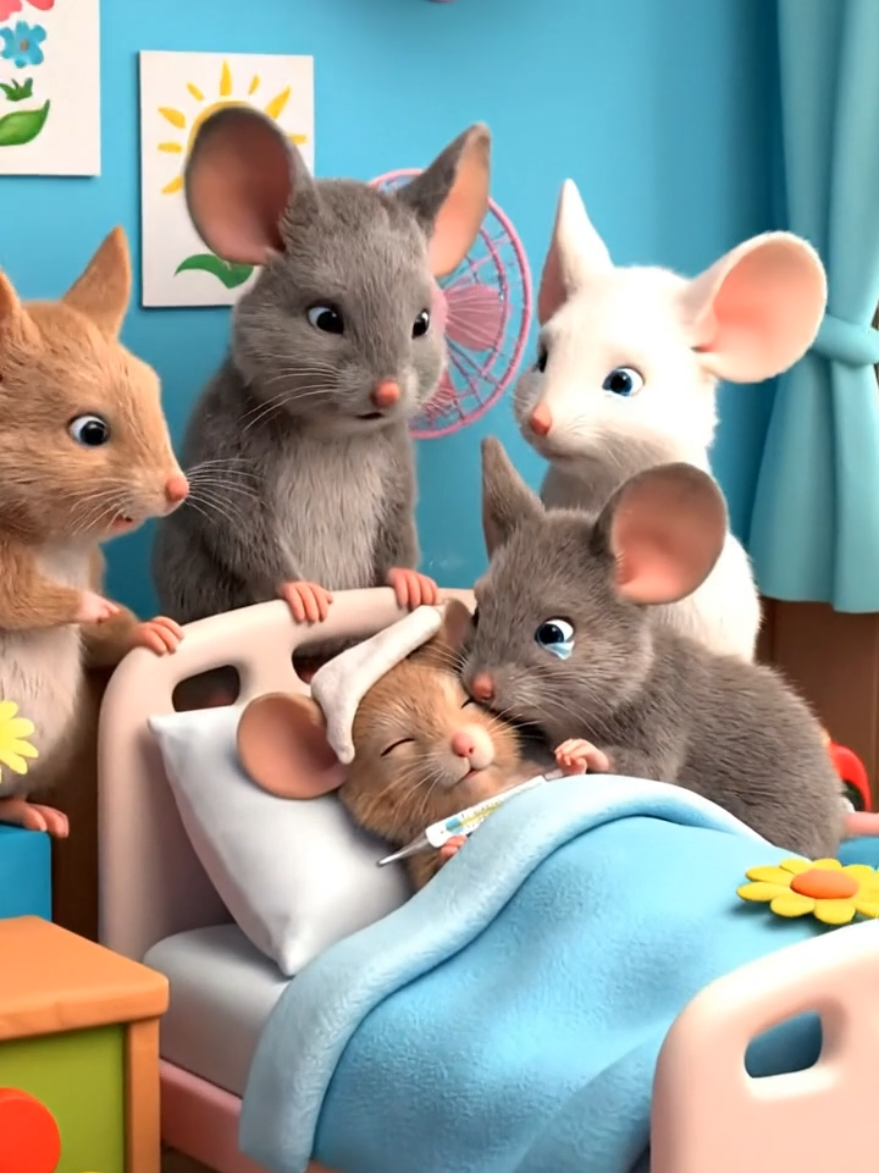 Chuhy ko bukhar hy 🐭🐁 #mouse #animation #cartoon #tiktok 