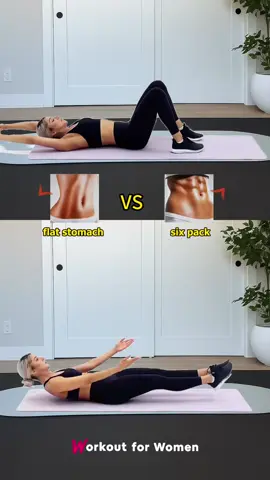 With our homeworkout plan, you can choose your goal:  👉 Gentle core moves for a smooth, flat tummy  👉 Intense ab burners for defined lines & six-pack abs No gym. No fancy equipment. Just 7–10 mins a day at home. #workoutforwomen #homeworkout #flatstomach #sixpackabs #abworkout 