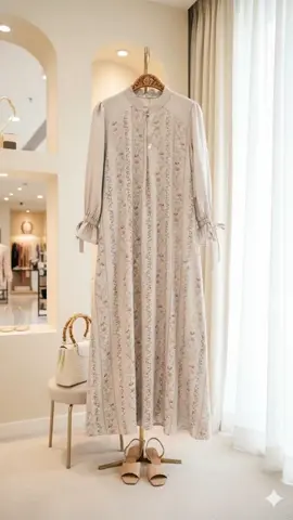 AI used for creative support. Nyaman seharian pakai Ellena Dress.Gamis Rayon Premium yang super lembut, adem, dan anti luntur. Style simple, tapi tetap Elegant buat OOTD atau harian. Plus, Bumil & Busui Friendly! ✨ ​#gamiskekinian  ​#busuifriendly  ​#gamiswanita  ​#dresscantik  #fyp 