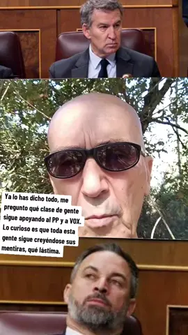 Ya lo has dicho todo, me pregunto qué clase de gente sigue apoyando al PP y a VOX. Lo curioso es que toda esta gente sigue creyéndose sus mentiras, qué lástima.