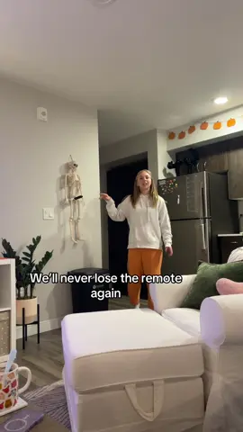 Wife didn’t like my new remote holder 🎃 #halloween 