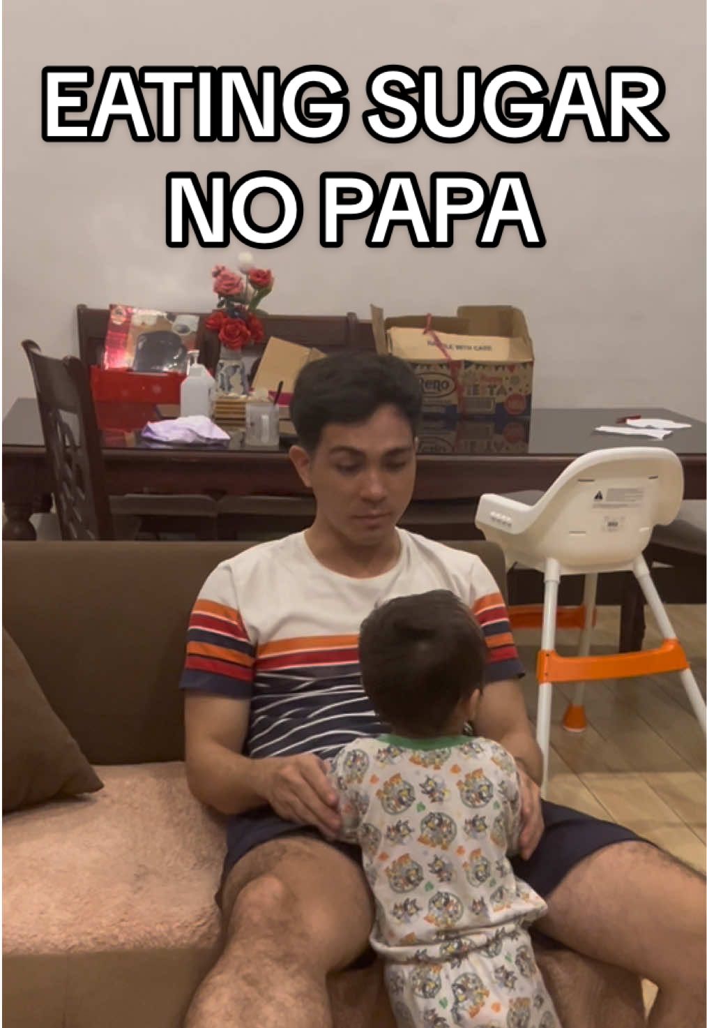 PART 57 | Me: Migy - Migy?? Son: Yes… Papa! Me: Eating Sugar? Son: No… Papa! Me: Open your mouth? Son: Hahahaaha  #bondingtime #fatherandson  #pricelessmoments 