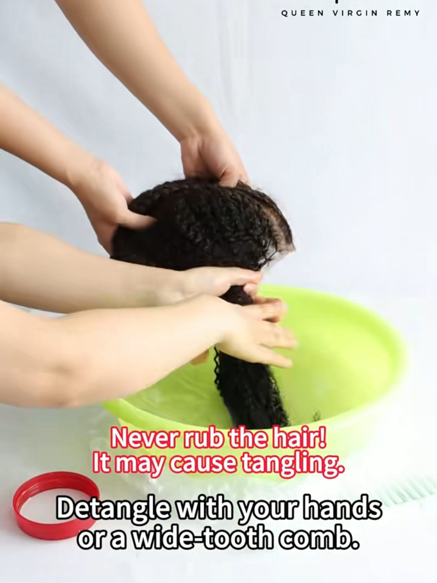 How to Prevent Tangles? How to wash, detangle, and protect hair? Feather Crochet Hair #protectivestyles #qvrhairextensions  #curlyhair #humanhairbraids #crochethair #HairTransformation