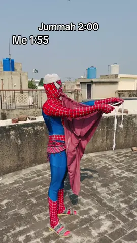 Spider-Man jummah time ❤️#foryou #foryoupage #standwithkasmir #fyp #lahori_spiderman 