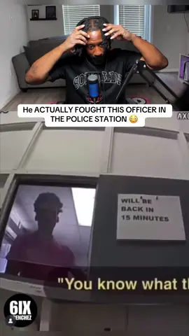 Nah he bold ASF for doing this 😭 #funny #reaction #police #fight #fyp #xyzbca 