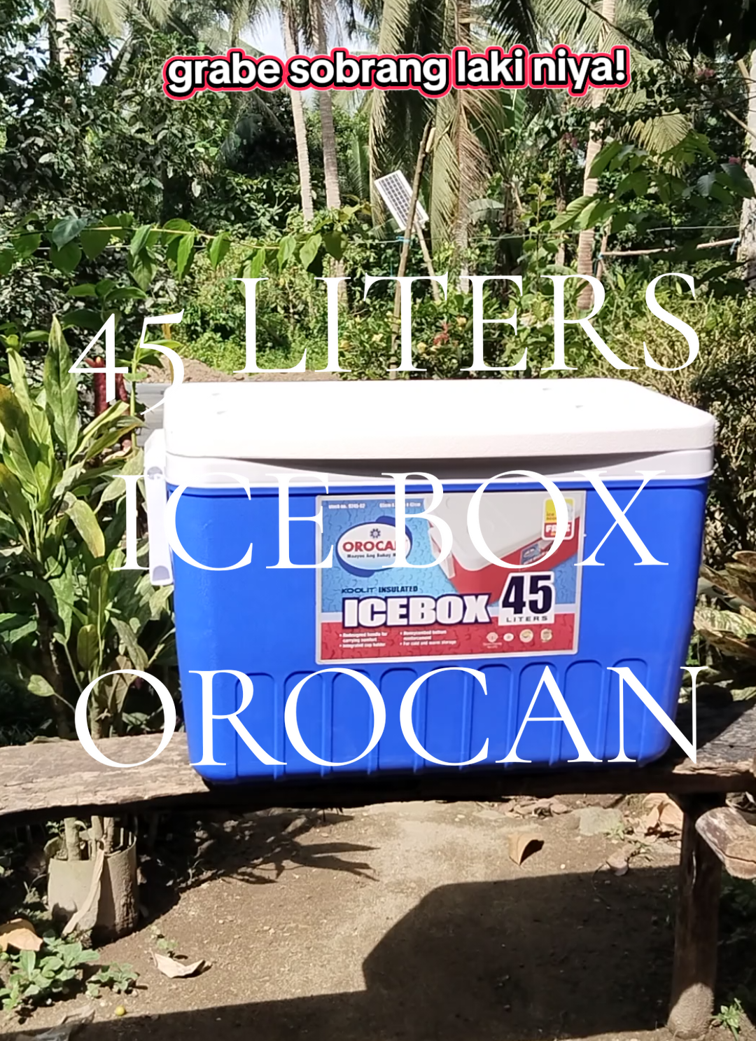 PERFECT TO NGAYONG PASKO LAGAYAN NG MARAMING YELO AT SALAD! 45 liters orocan icebox sobrang laki mga mi sobrang bigat at talagang matibag sya! #orocan #icebox #orocanicebox 