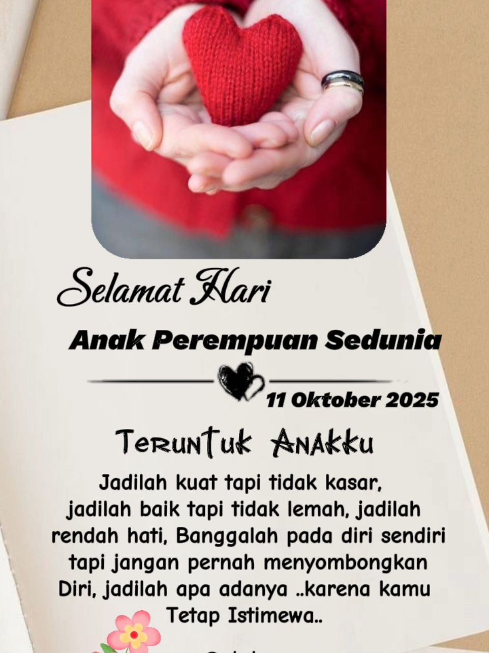 #CapCut #harianakperempuansedunia #11oktober2025 #capcutpioneer #pioneertemplate 