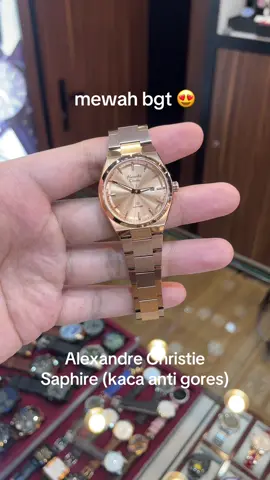 Alexandre Christie Saphire (kaca anti gores) mewah bgt 😍 . #alexandrechristie #jamtangan #bukittinggi #fyp 