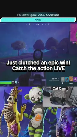 Just clutched an epic win!Catch the action LIVE