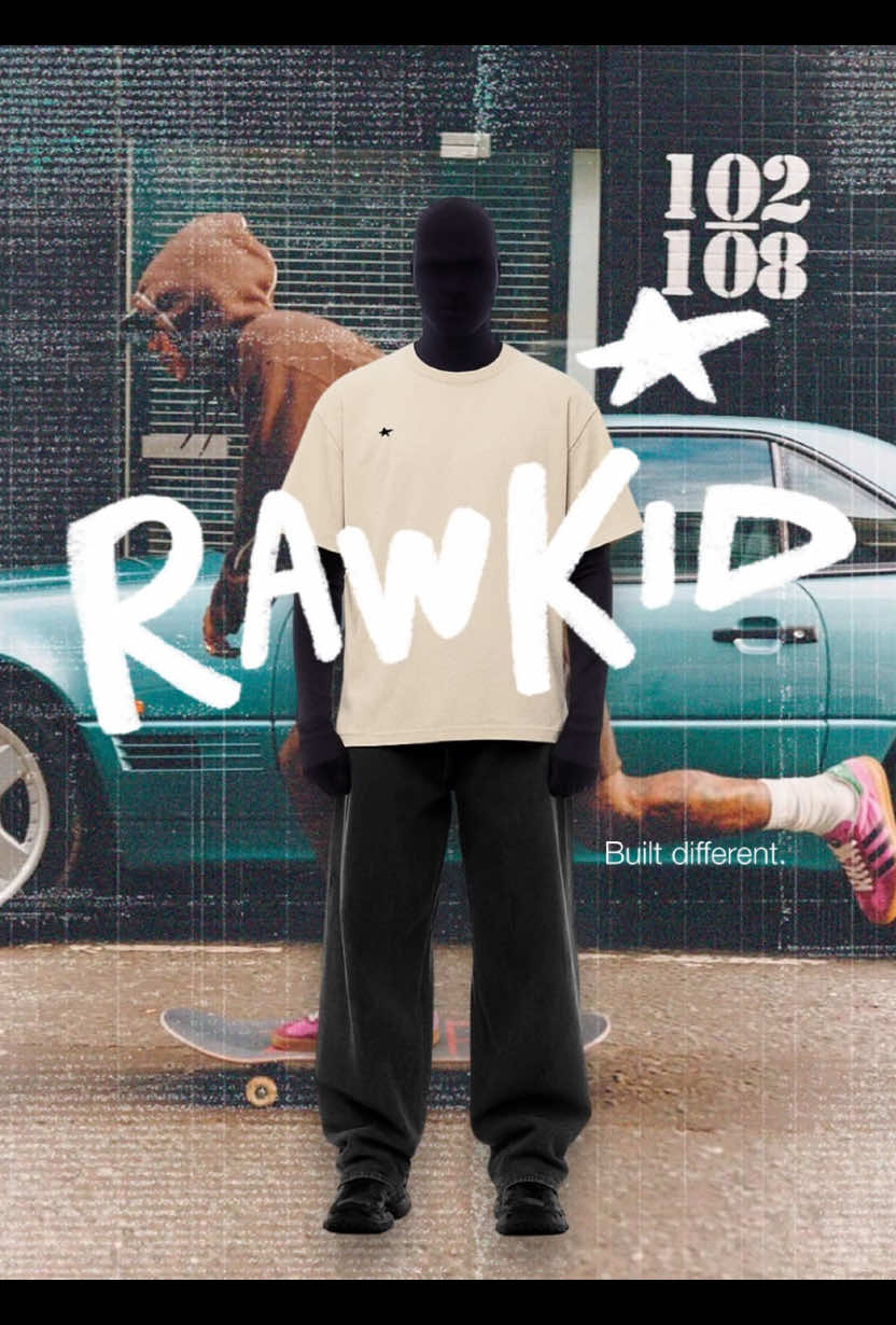 RAWKID — built different. #RAWKID  #Streetwear #UrbanFashion #LanzamientoDeMarca #ModaUrbana 