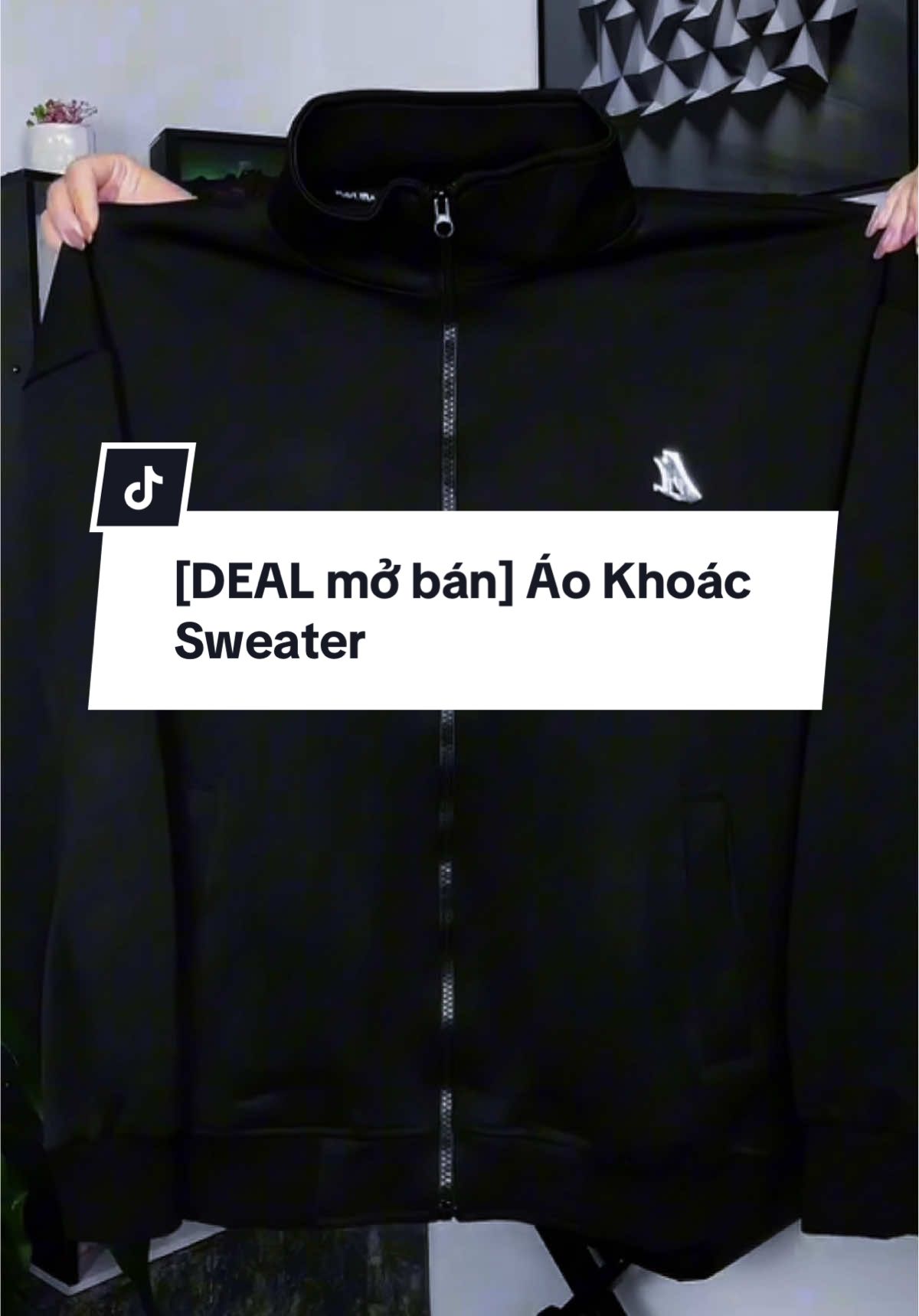 [DEAL mở bán] Áo Khoác Sweater Zip logo kim loại chất nỉ 2 da ✨#xuhuong #aokhoac #aokhoacsweater #thoitrangnam #macdepmoingay 