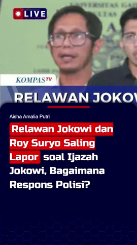Relawan Jokowi dan Roy Suryo Saling Lapor soal Ijazah Jokowi, Bagaimana Respons Polisi #kompastv #kompas #roysuryo #jokowi #jokowidodo 