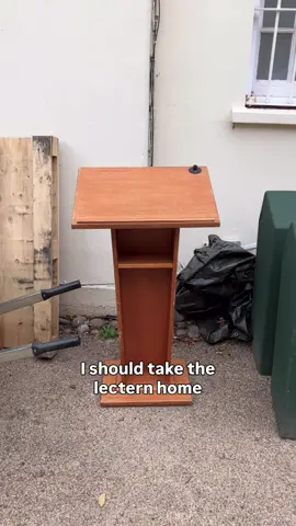 What do YOU think? Should I take the lectern home?