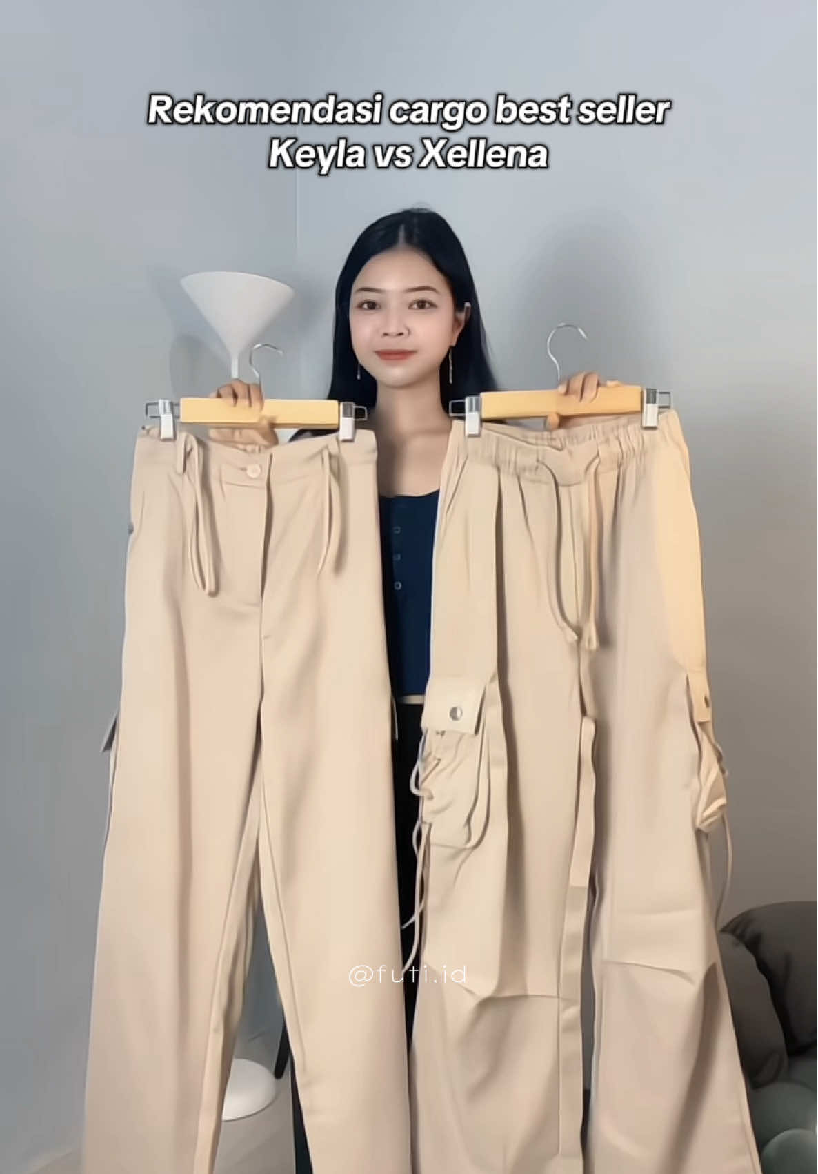 Cargo yg paling best seller!! Kalian lebih suka yg keyla atau xellena?🤩 #promoguncang1010 #fyp #celanacargo #outfit #futiid 