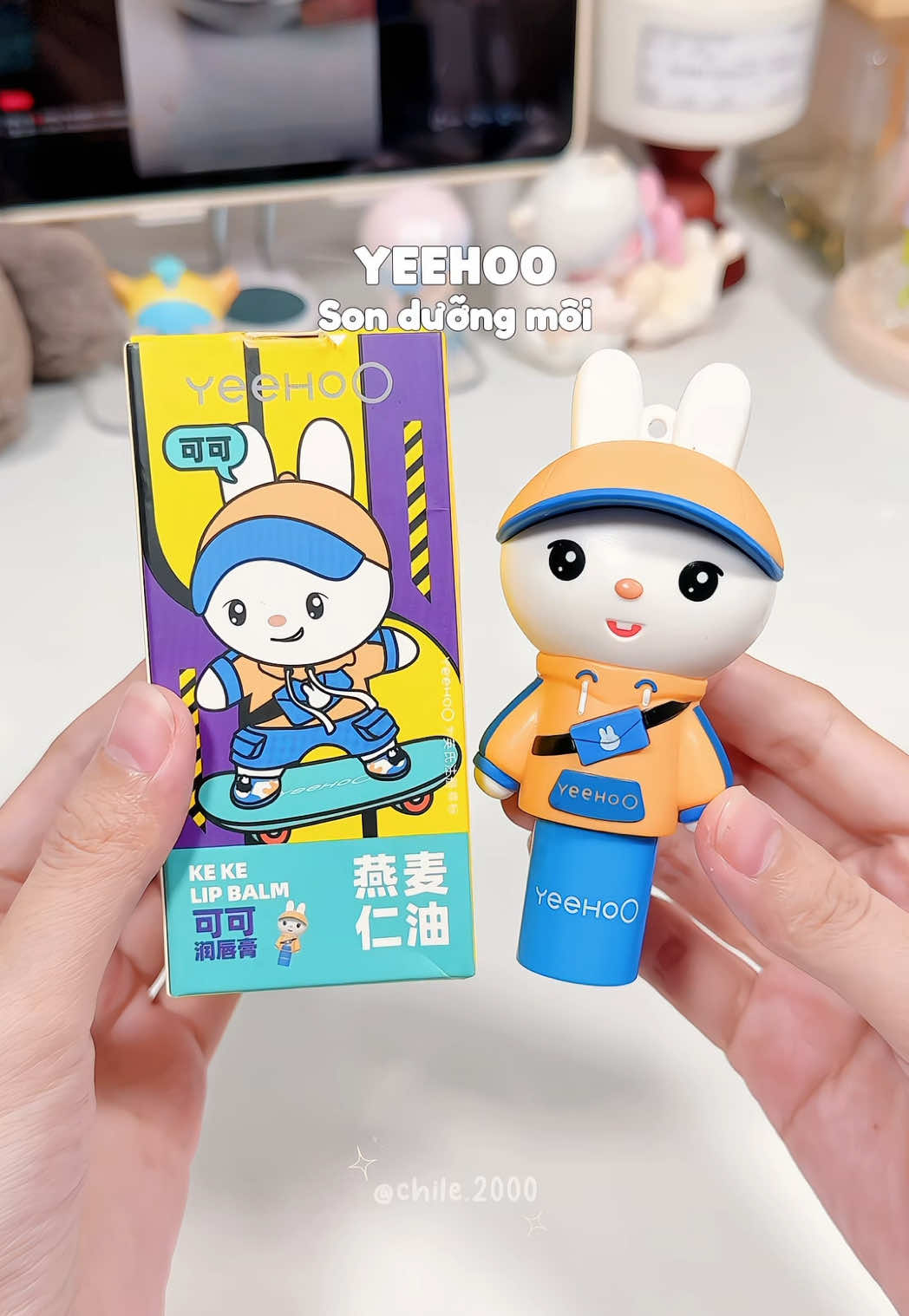Son dưỡng môi YEEHOO, cấp ẩm, giúp môi khô trở nên mềm mại và cải thiện bong tróc #yeehoo #lipbalm #sonduongmoi #review #chichi2k 