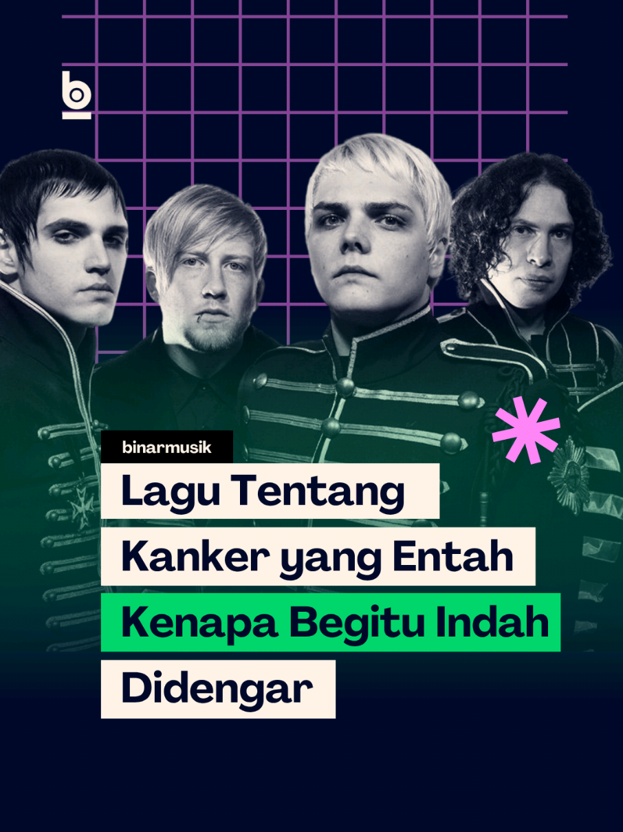 Lagu Cancer dari My Chemical Romance bukan sekadar kisah tentang penyakit. Ini adalah potret kejujuran yang paling sunyi tentang perpisahan dan ketulusan manusia saat berjuang menerima akhir. Gerard Way menulis liriknya dari sudut pandang seseorang yang tahu waktunya terbatas, dan setiap baris terasa seperti surat terakhir yang ditulis dengan lembut. Dengan aransemen sederhana, hanya piano dan vokal yang rapuh, Cancer menunjukkan bahwa musik tidak selalu harus berteriak untuk meninggalkan bekas. Kadang, justru dalam kesunyian itulah kita menemukan keindahan yang paling tulus. #NadaSejiwa #MyChemicalRomance #CancerMCR #TheBlackParade #fyp       