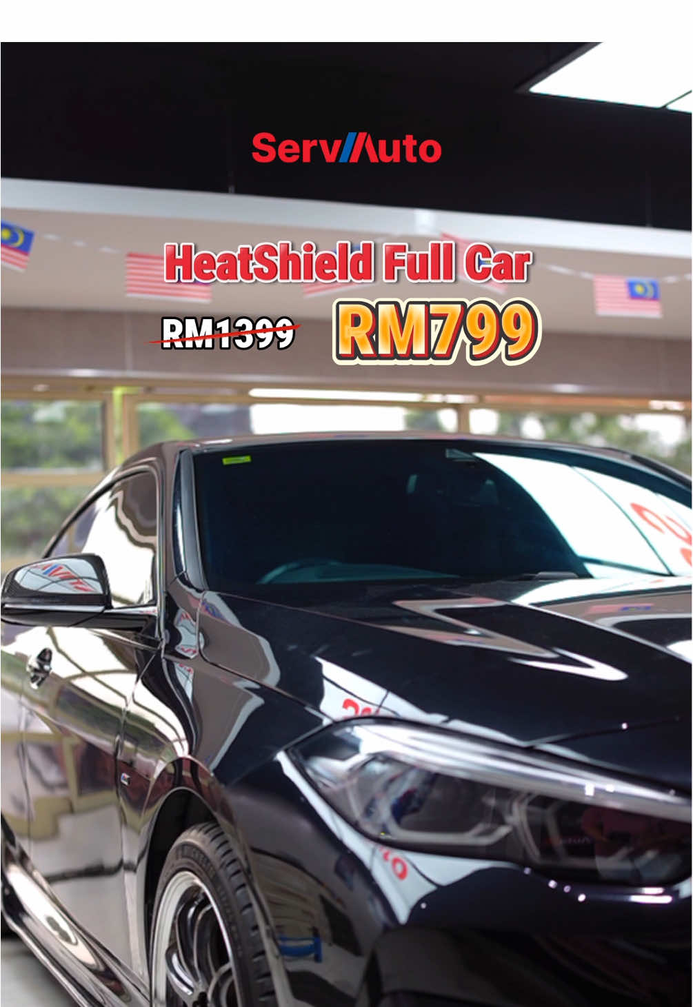 Seriouslah RM 799 je full car ?! Cantik gilaa 🤯 #ServAuto #nanoceramic #tinted #fyp 
