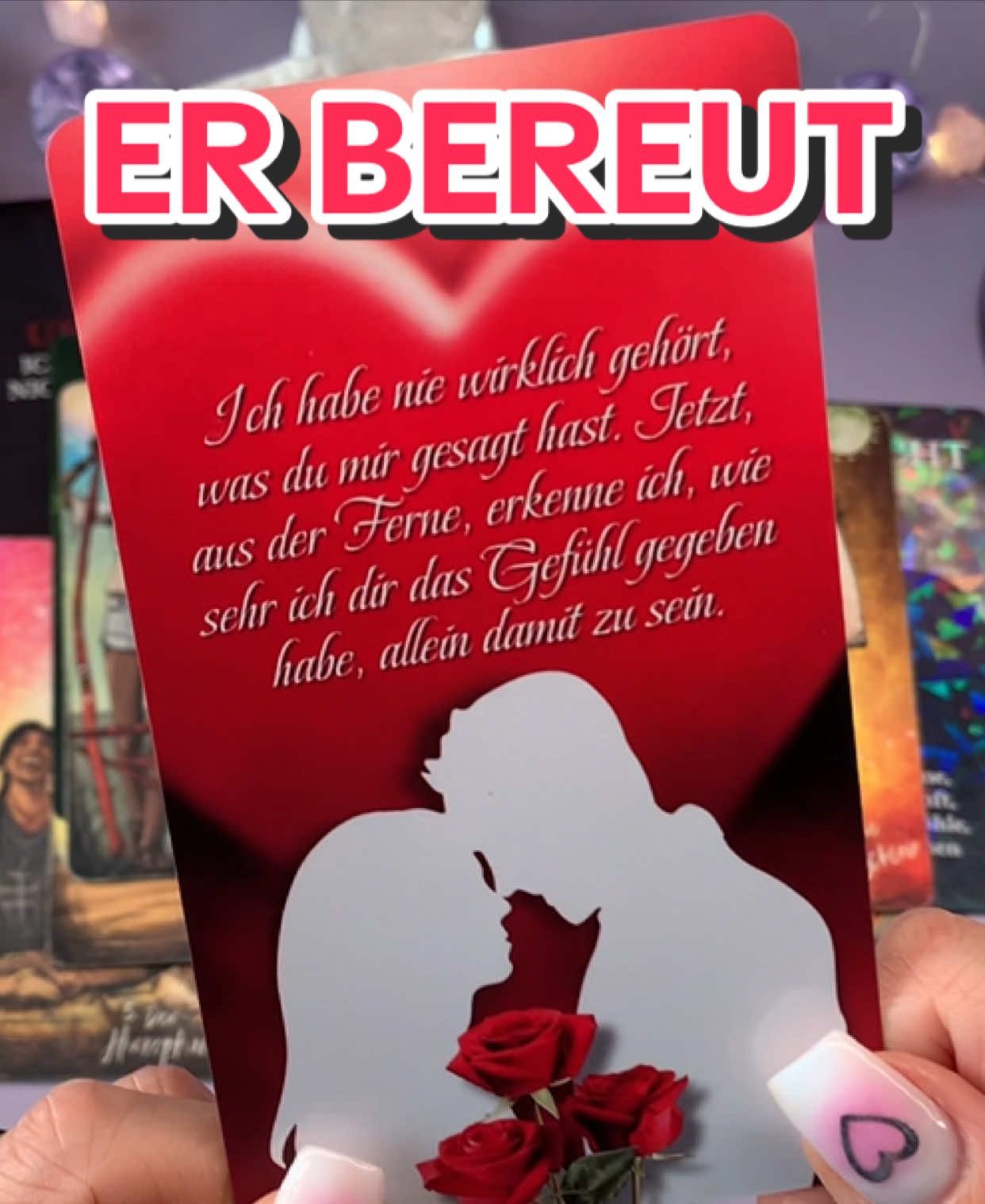 Teil2/ so denkt er über dich... ❤️ #kartenlegen #Tarotliebe 