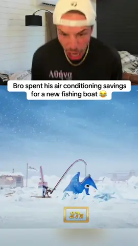 Bro spent his air conditioning savings for a new fishing boat 😂 #streamer #streaming #fyp 
