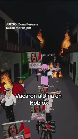 Vacaron a Dina Boluarte en Roblox! #dinaboluarte #vacancia #zonaperuana #roblox #peru 