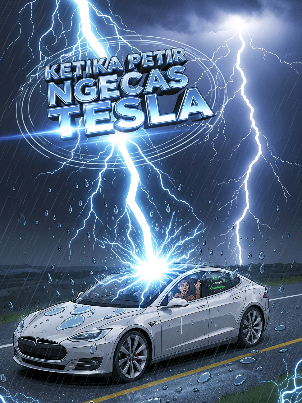 ‎📌 Detail Fakta: ‎ ‎Sambaran petir memang membawa energi yang luar biasa besar — sekitar 10 miliar joule dalam satu kali kilatan. Namun, energi itu datang dalam waktu yang sangat singkat, hanya beberapa mikrodetik. Tegangannya bisa mencapai 100 juta volt, jauh di atas kemampuan sistem kelistrikan biasa untuk menampung atau mengatur alirannya. Karena intensitas dan kecepatannya yang ekstrem, energi dari petir hampir mustahil disimpan langsung ke baterai tanpa menghancurkan komponen elektroniknya. Sistem baterai seperti milik Tesla dirancang untuk menerima arus yang stabil dan terukur, bukan ledakan energi spontan seperti petir. ‎ ‎Selain itu, efisiensi penangkapan energi petir juga sangat rendah. Bahkan dengan teknologi penangkap petir tercanggih sekalipun, hampir semua energi akan hilang dalam bentuk panas, cahaya, dan suara. Jadi, meskipun satu sambaran petir punya cukup energi untuk menyalakan rumah selama beberapa bulan, kenyataannya mengubah petir jadi sumber daya listrik terkontrol masih belum mungkin secara teknis. Sampai sekarang, gagasan “ngecas Tesla pakai petir” masih lebih cocok jadi eksperimen gila di film sains ketimbang solusi energi nyata. #faktaunik #faktamenarik  #foryou  #fakesituation⚠️  #fakebody⚠️ 