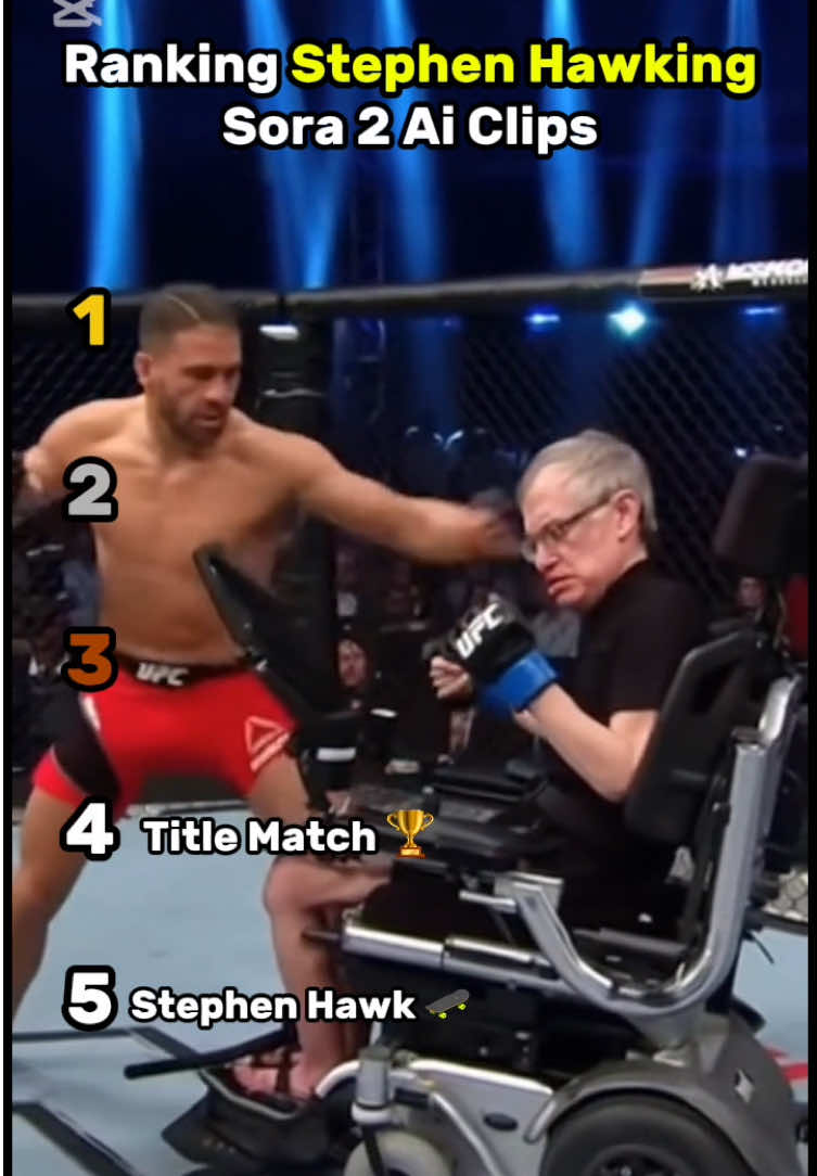 Ranking CRAZY Stephen Hawking Ai Clips 😭 #sora #ai #stephenhawking #fyp #funny