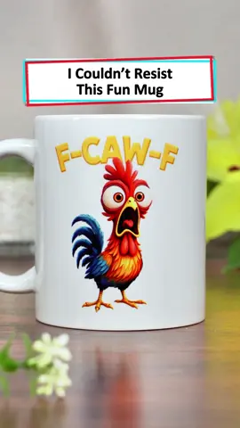 Start the day with coffee and a smile from this chicken mug ☕ #wanderprints #personalized #gifts #chickenlover #farmgift