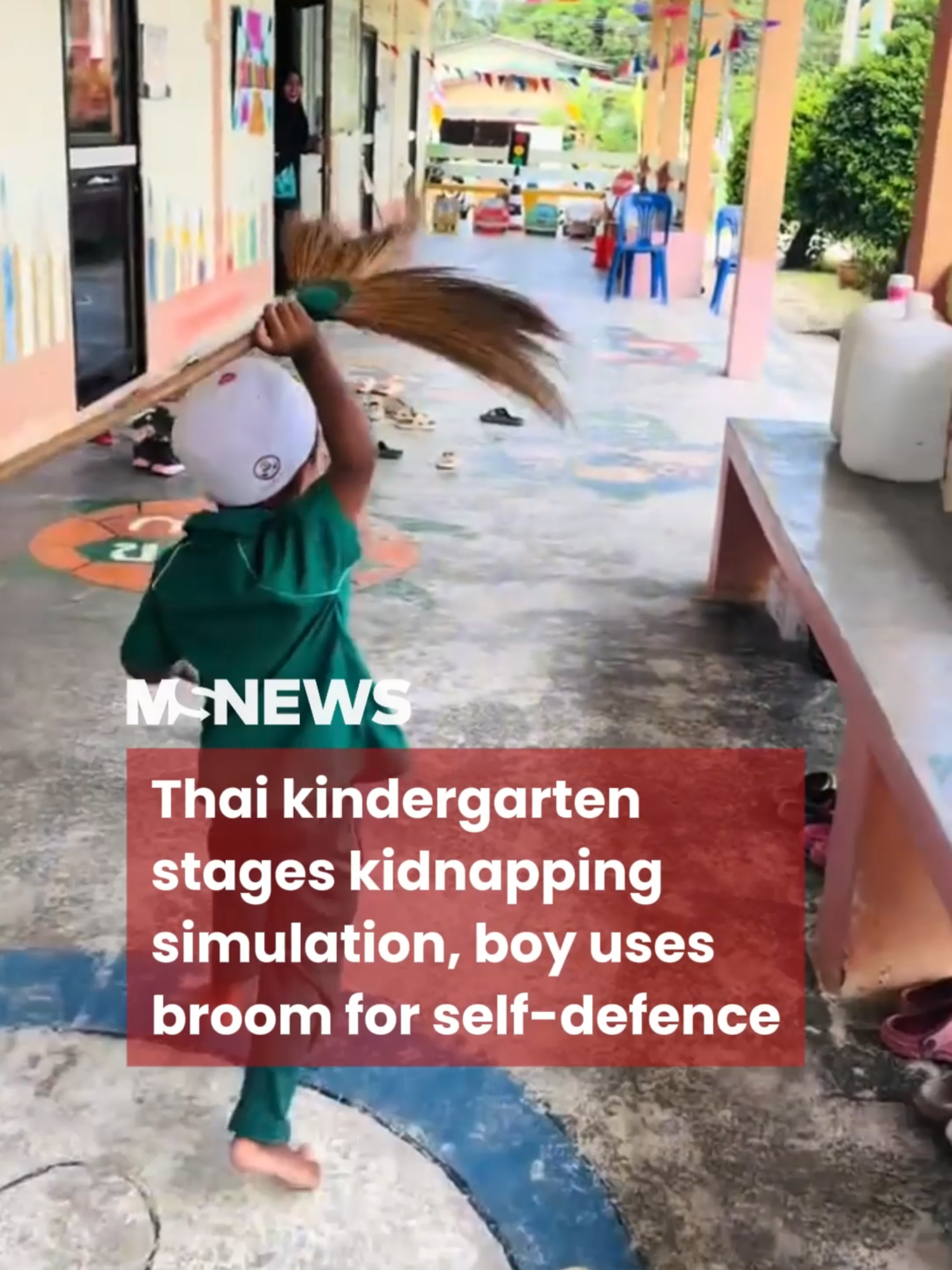 When you mess with the wrong kid 🙂‍↔️🧹#mustsharenews #sgfyp #thailand