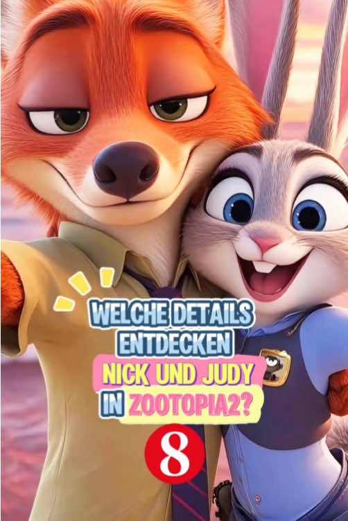 Vorschau auf die Details zu Zootopia 2! Sind Ihnen all diese Easter Eggs aufgefallen?#fyp #foryou #zootopia2 #nickwilde #cartoon 