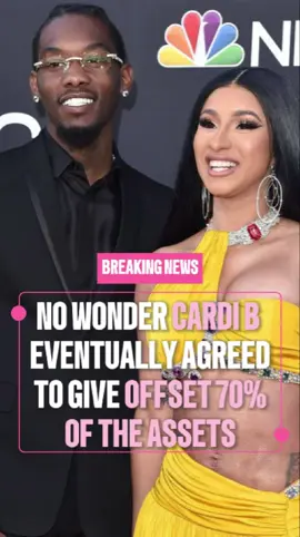 No wonder Cardi B eventually agreed to give Offset 70% of the assets. No one realized that if she had dragged it out any longer, Offset could have ruined both her and Stefon Diggs’ reputations.#usa #us #fyp #foryou #celebrity 