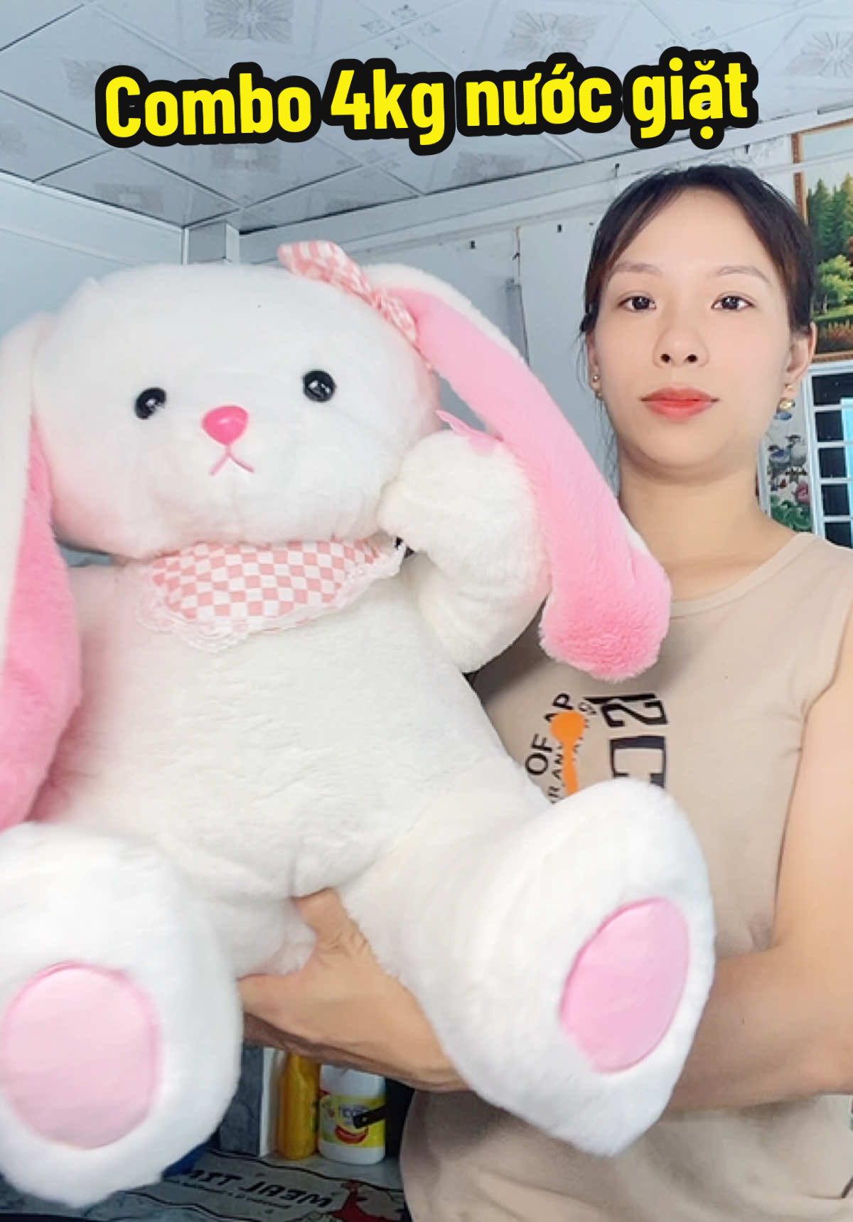 Combo nước giặt 4kg tặng gấu bông#xuhuong #thịnhhanh #fyp 