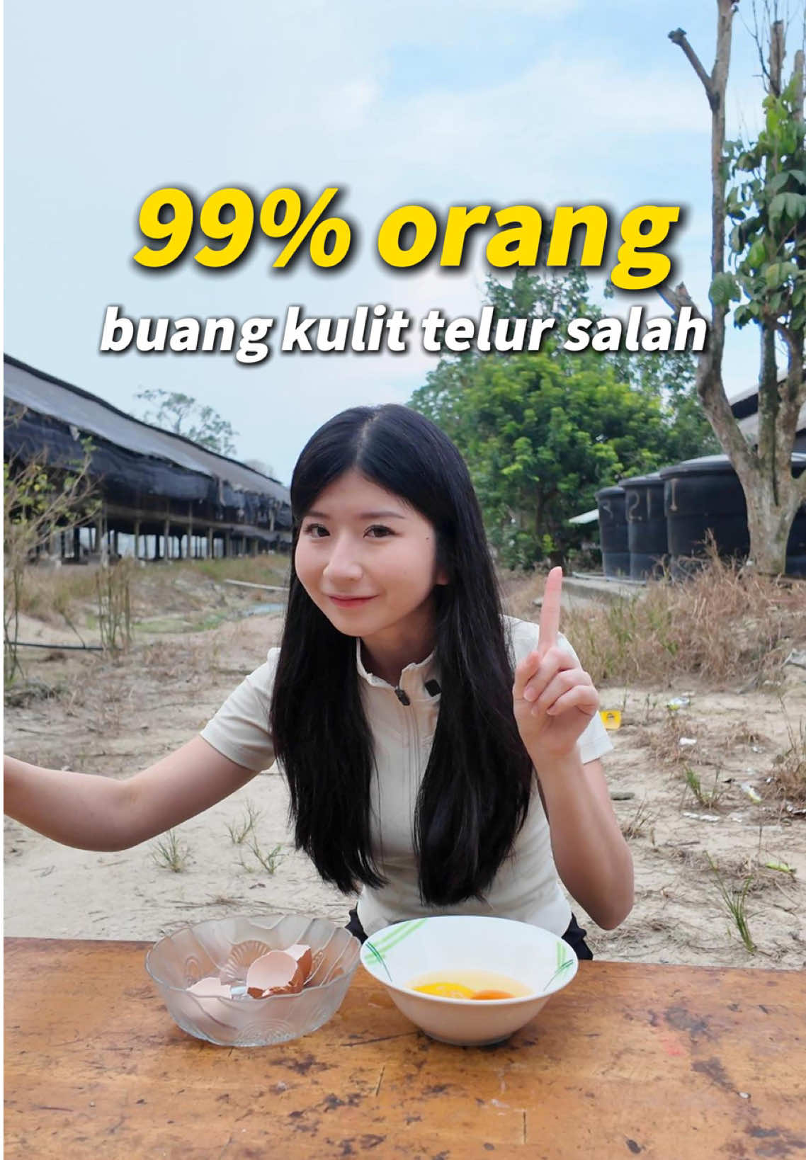 99% orang tak tahu fungsi kulit telur #Aqina #ayamnanas #kampung #genz 