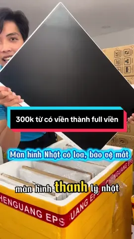 Chỉ 300 để từ màn có viền thành full viền màn Fujitsu 24inch có loa#mayinthanhly #maytinhgiatho #manhinhvitinh #manhinhpc 