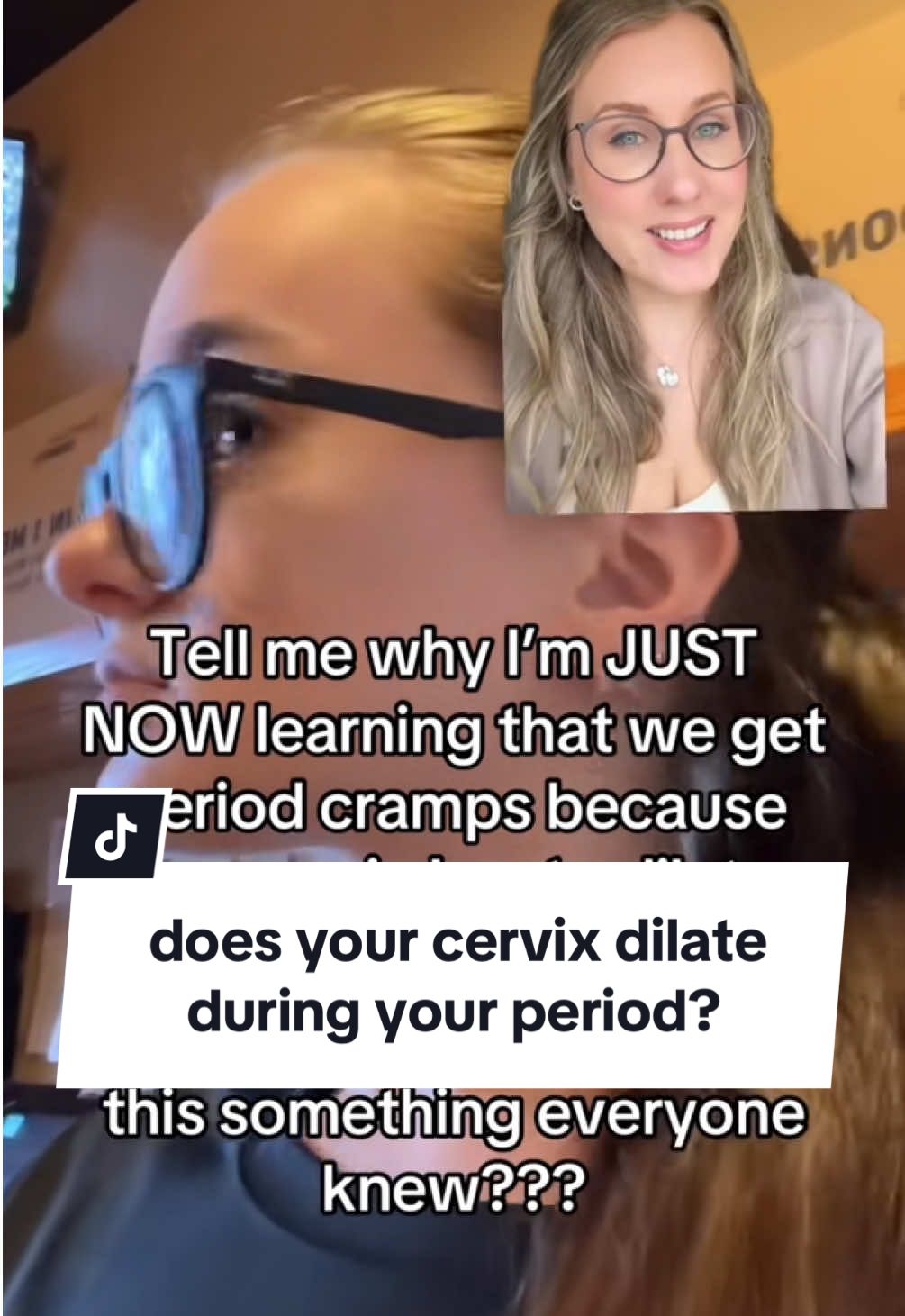 does your cervix dilate during your period? #menstrualcycle #cervix #obgyn