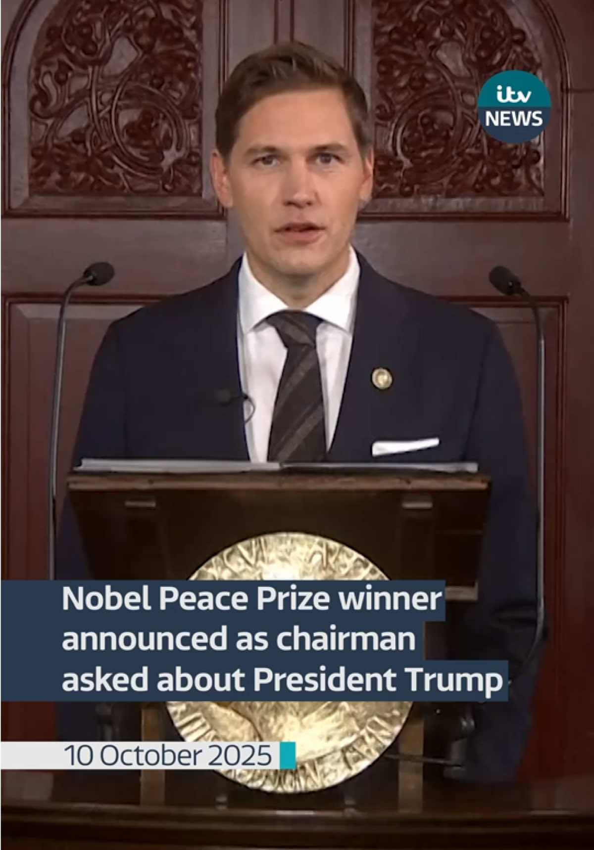 Venezuelan activist María Corina Machado has been awarded the Nobel Peace Prize for 2025. The former opposition presidential candidate in Venezuela was described as a “key, unifying figure in a political opposition that was once deeply divided – an opposition that found common ground in the demand for free elections and representative government”. #itvnews #nobelpeaceprize #nobelpeaceprizewinner #trump 