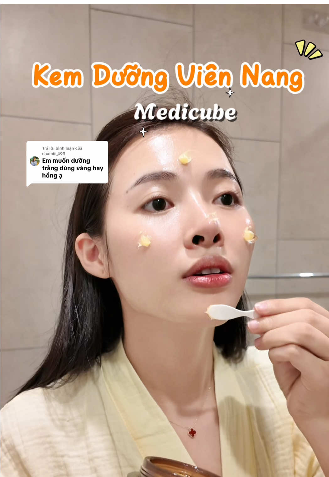 Trả lời @chamiii_493  Màu vàng c ạ #medicube #kemduongtrangda #medicubecapsulecream #medicubeskincare #kemduongmedicube 