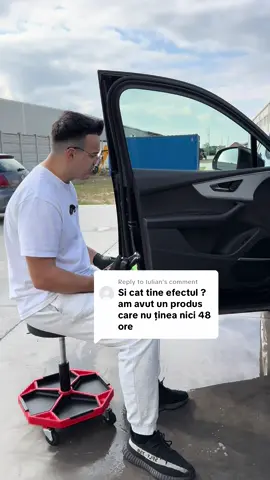 Replying to @Iulian Cat de eficiente sunt solutiile de la Flash Detail? Interiorshine dressing pentru plastice interioare.  #interiorshine #detailingauto #flashdetail 