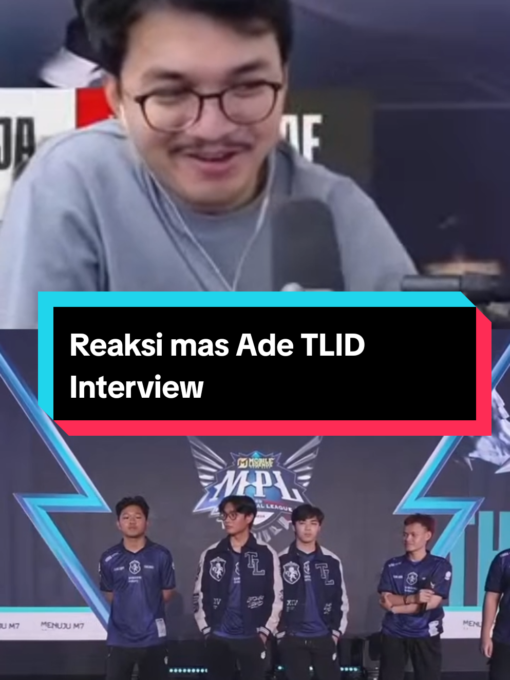 Reaksi mas Ade TLID interview, tlid penentun lolos play off rrq geek! aran mode ngajak bareng gak lolos play off mas Ade full ngakak #masade #interview #9embiraMabar #TiupLilinBarengFanny #MLBBIDCreator 