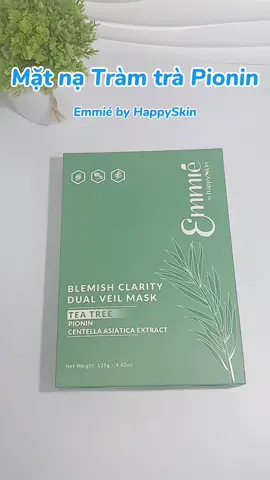 Mặt nạ Tràm trà Pionin, Hỗ trợ giảm mụn, giảm sưng đỏ, Emmié by HappySkin🌿✅️🌷✨️#matnatramtra #Emmie #happyskin #viral #capcut 