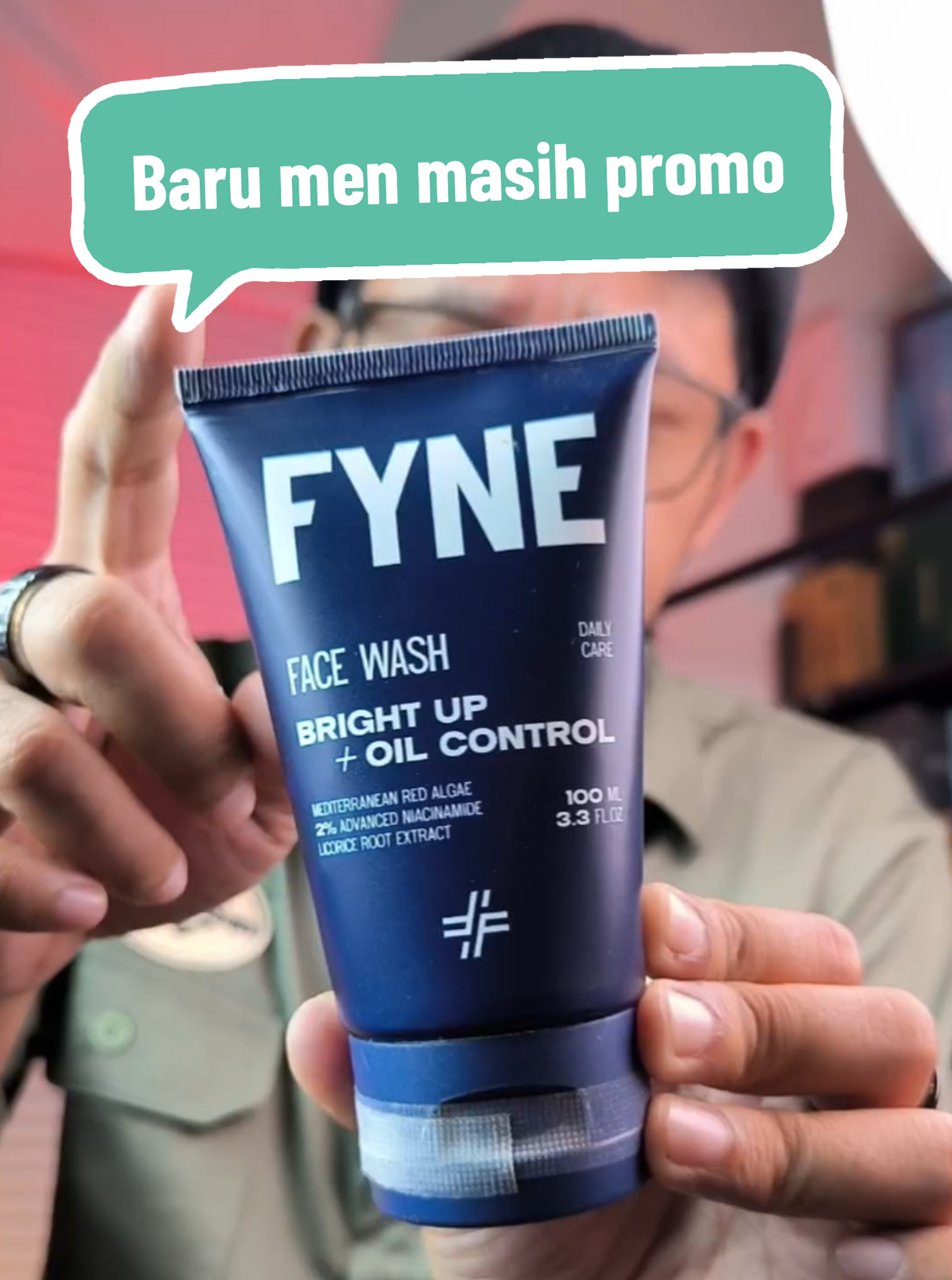 Fyne facial wash, solusi sabun cuci wajah pria.  #facialwash #fyne #sabuncucimuka #menscare 