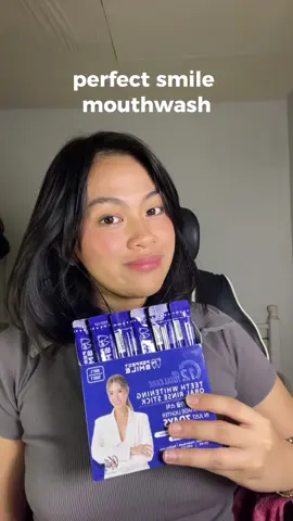 on the go fresh breath💙 #luxeorganix #perfectsmile #mouthwash #fyp #oral 