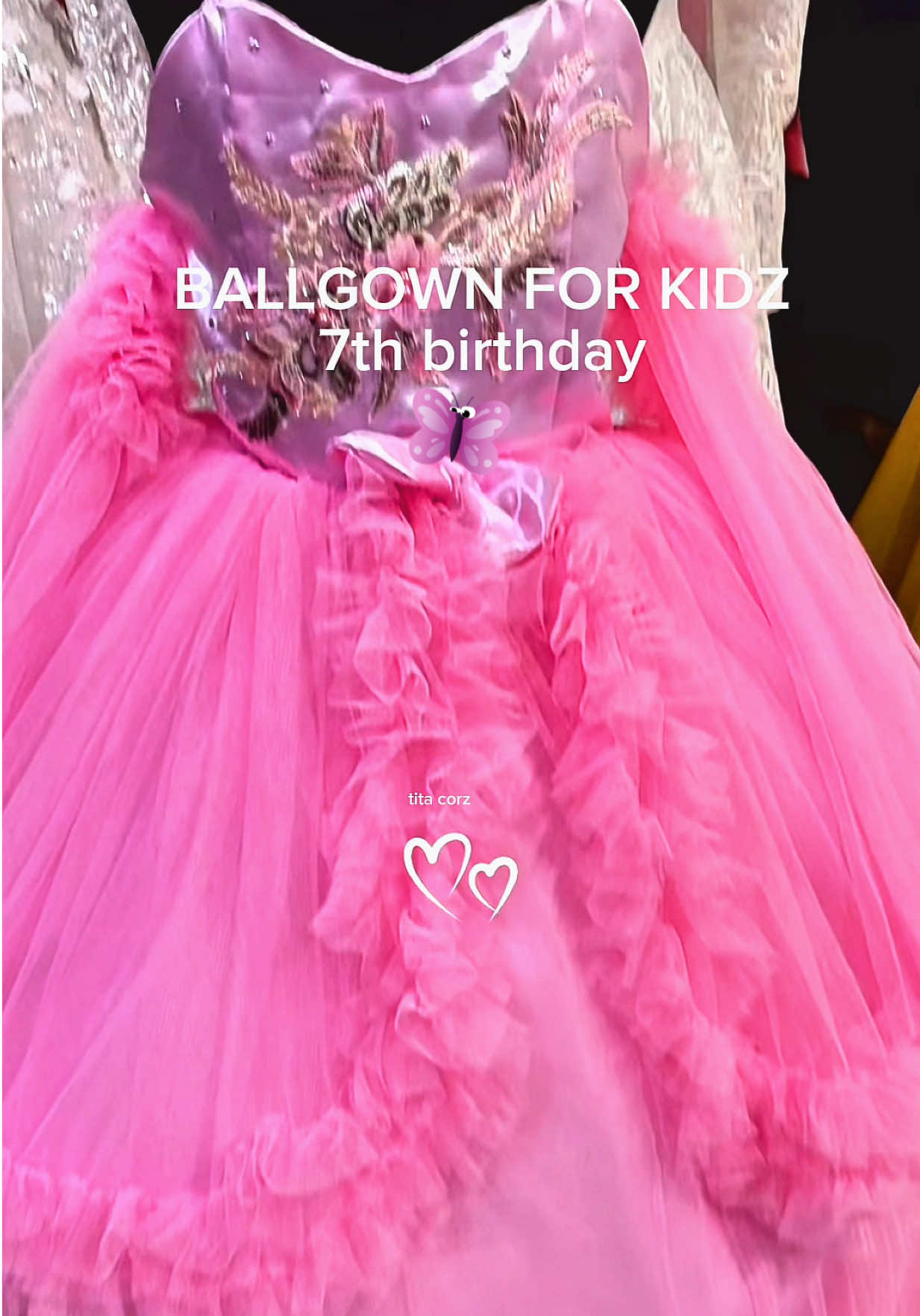 BALLGOWN FOR KIDZ 7th BIRTHDAY FEEL LIKE A PRINCESS#ballgown #kids #7thbirthday #gownforkids #pink 