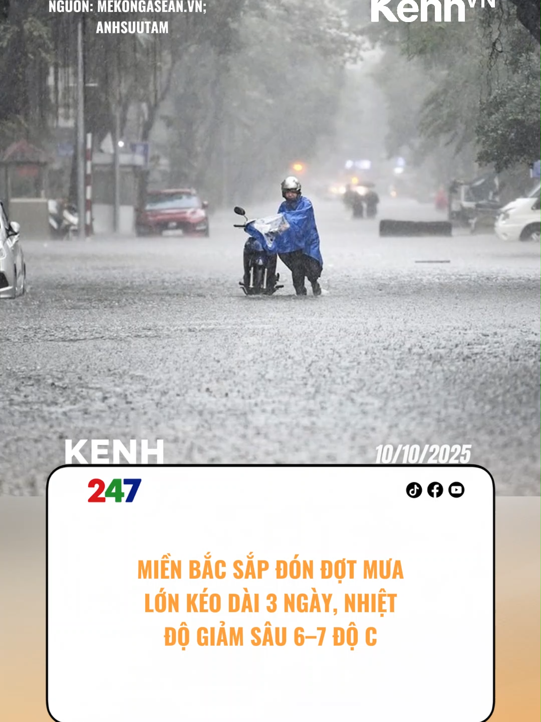 MIỀN BẮC SẮP ĐÓN ĐỢT MƯA KÉO DÀI 3 NGÀY #tiktoknews #kenhnetwork #kenhvn
