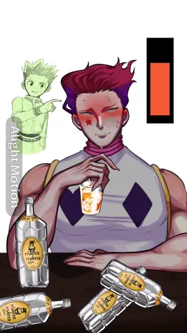 📍🃏酔わなそうだけど酔った一面も見たい#hisoka #illumi #h×h #ヒソカ #イルミ 
