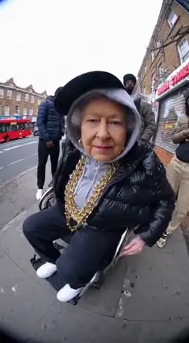 Elizabeth spitting some bars! #Queen #england #london #roadman #ai 
